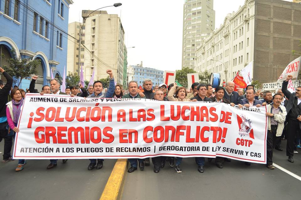 Post Así Fue La Represión Contra La Marcha De La Cgtp Y La Cut En